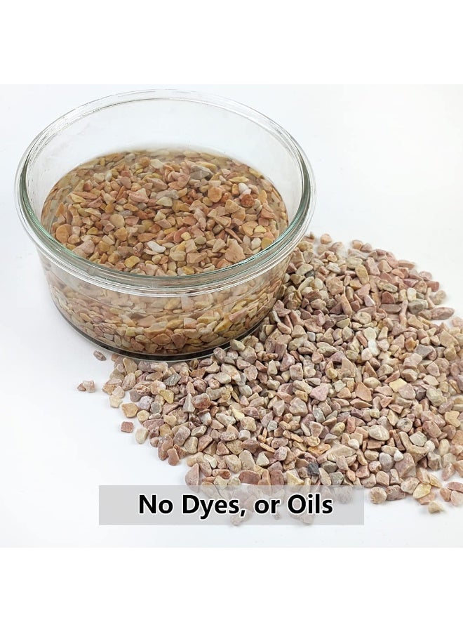 حصى طبيعي مصقول، قطره حوالي 0.6 سم، لتزيين النباتات العصارية والمزهريات وأحواض السمك. 2.27KG - Image 3