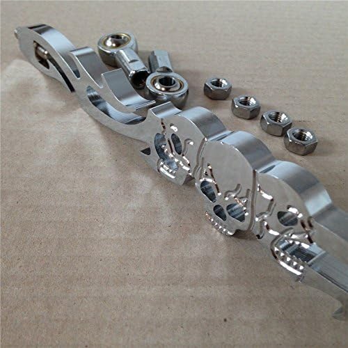 HONGK- Chrome Skull Shift Linkage Compatible with H-D Softail Fxdwg Dyna Glide Flhr Flt [B01C0SR62E] - Image 2