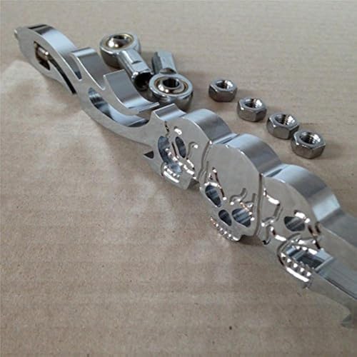 HONGK- Chrome Skull Shift Linkage Compatible with H-D Softail Fxdwg Dyna Glide Flhr Flt [B01C0SR62E] - Image 1