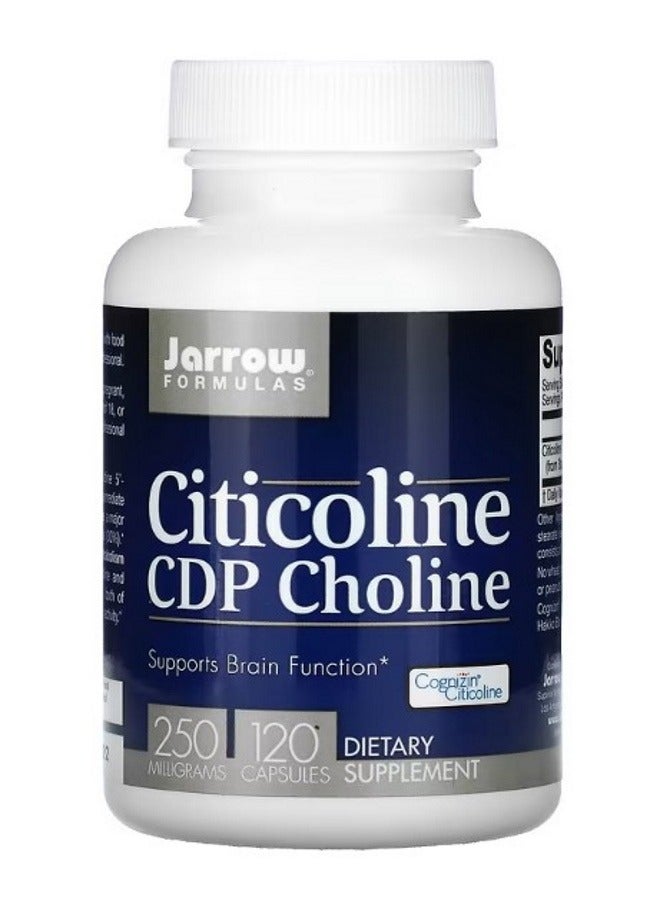 jarrow formulas Citicoline CDP Choline 250 mg 120 Capsules - Image 1