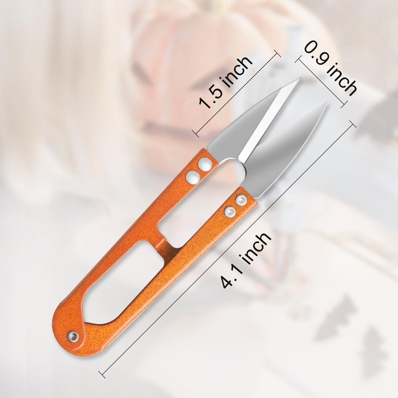 TaShow 9 Pcs 4.1 Inch Sewing Scissors Thread Snips, High-Carbon Steel Yarn Snips, Thread Snippers, Sewing Snips Thread Cutter Scissors for Stitch, Knitting, Mini DIY Supplies, Crafts - Image 2