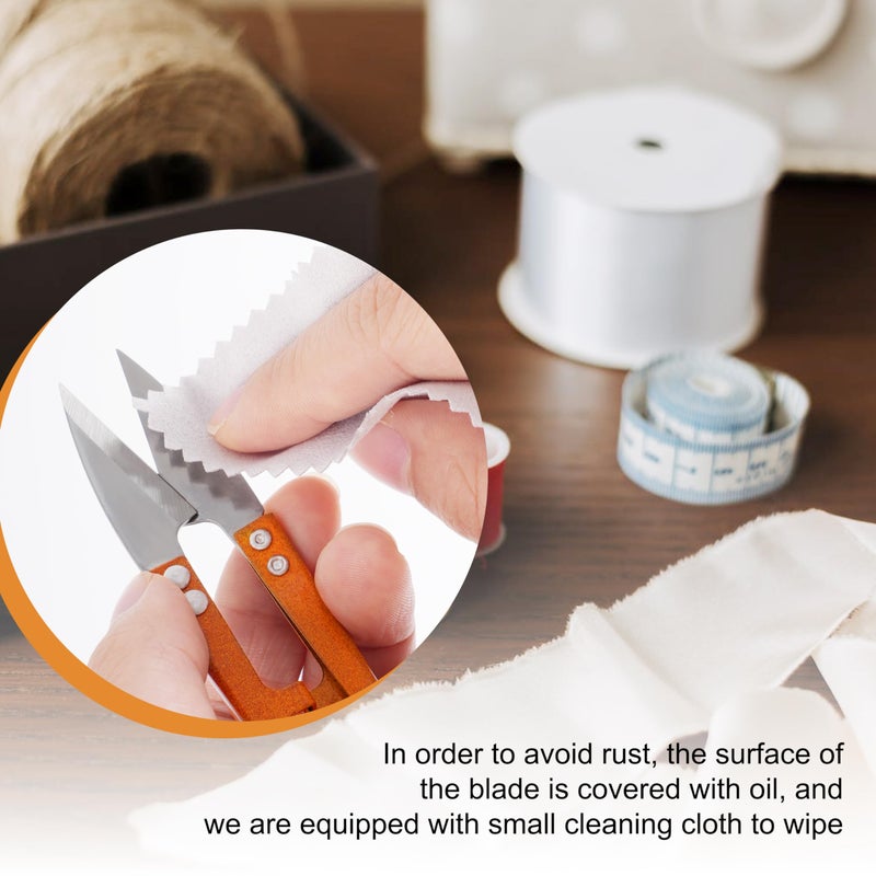 TaShow 9 Pcs 4.1 Inch Sewing Scissors Thread Snips, High-Carbon Steel Yarn Snips, Thread Snippers, Sewing Snips Thread Cutter Scissors for Stitch, Knitting, Mini DIY Supplies, Crafts - Image 5