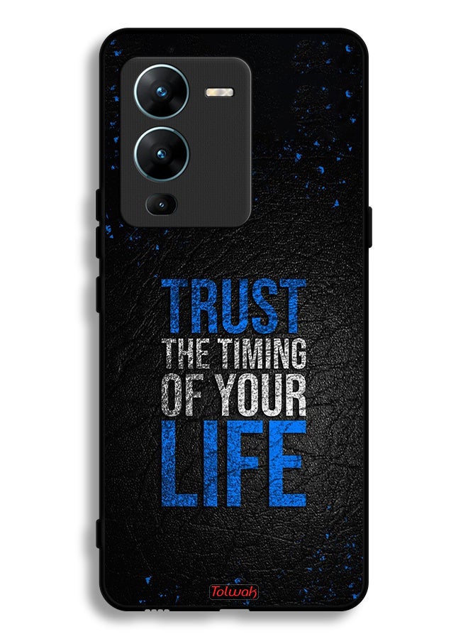 Tolwak Vivo V25 Pro 5G Protective Case Cover Trust The Timing Of Your Life - Image 2