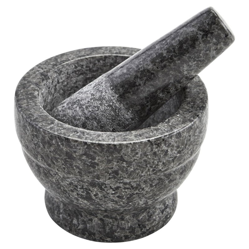 IMUSA USA Small Polished Mortar and Pestle, 3.75â€, Granite - Image 1