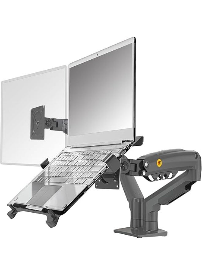 Ergoflex North Bayou NB F160-FP Dual Arm Monitor and Laptop Stand for 17-27 Inch - Image 1