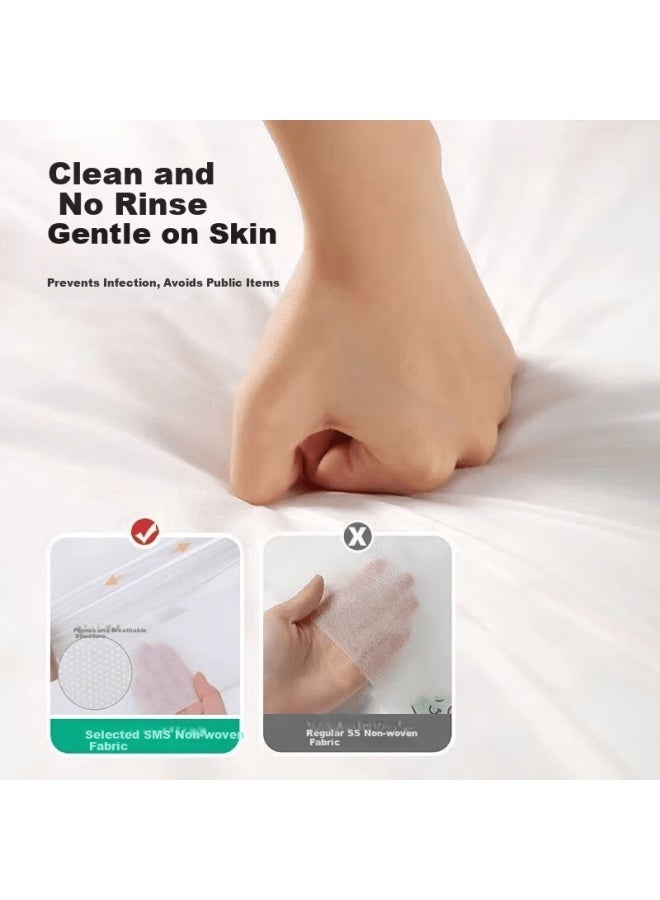 Jtrip Jieban Travel Disposable Bed Sheet Quilt Cover Pillowcase Thickened Set Hotel Bedding Anti-dirt Double Four-piece Set - Image 3