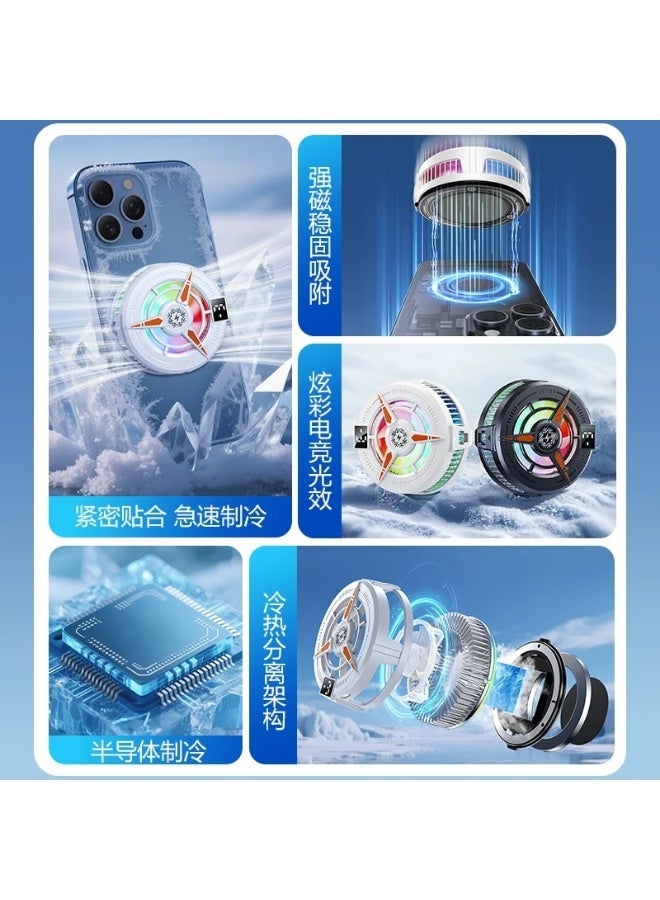 المبرد الاحترافي التيربو - Dual-Core Ice Cooler الشاشة الرقمية - مبرد موبايل TL-07-TL-025 - Image 2