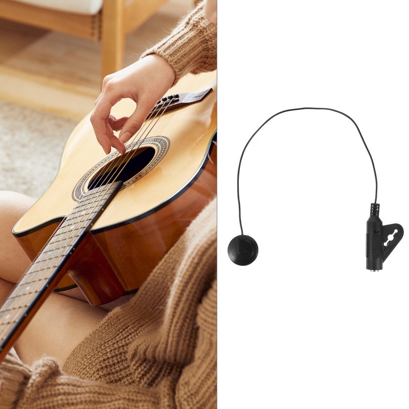 🎸 طقم بيزو لاقط الغيتار مع تحكم في مستوى الصوت وتقليل الصدى للآلات الصوتية - Image 1