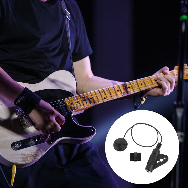 🎸 طقم بيزو لاقط الغيتار مع تحكم في مستوى الصوت وتقليل الصدى للآلات الصوتية - Image 4