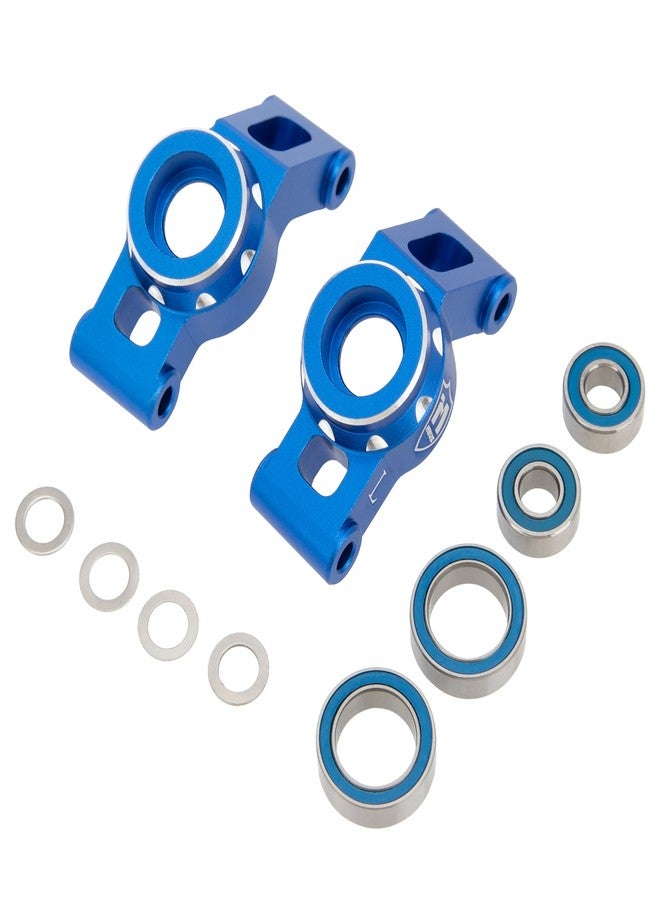 MEUS Racing Aluminum Steering Knuckles C-Hub Stub Axle Carrier Kit for Traxxas 1/16 Mini Maxx Upgrade Parts #10736,10752(Blue) - Image 2