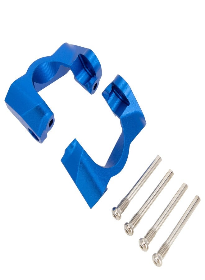 MEUS Racing Aluminum Steering Knuckles C-Hub Stub Axle Carrier Kit for Traxxas 1/16 Mini Maxx Upgrade Parts #10736,10752(Blue) - Image 4