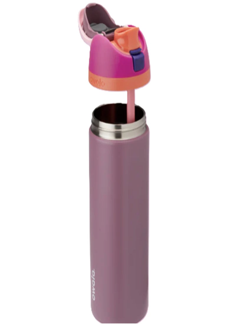 Owala - Original Owala 24oz BPA Free Insulated Stainless Steel Water Bottle with Free Sip Straw for Sports and Travel, Crown Jewel - Image 1