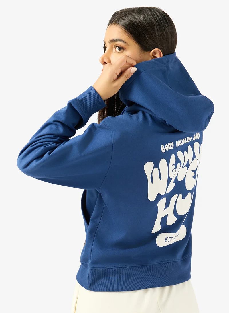 Ginger Hooded Oversize Wellness Fleece Sweatshirt