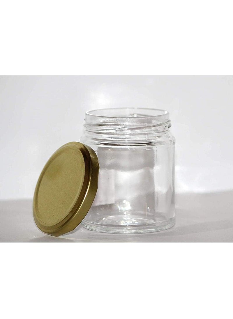 Cartvilla CARTVILLA Glass Small Containers Airtight Masala and SpicesDry Fruits Storage Jars for Refrigerator Round Shape Bottle for Kitchen Storage 200 ml Salsa  - Image 4