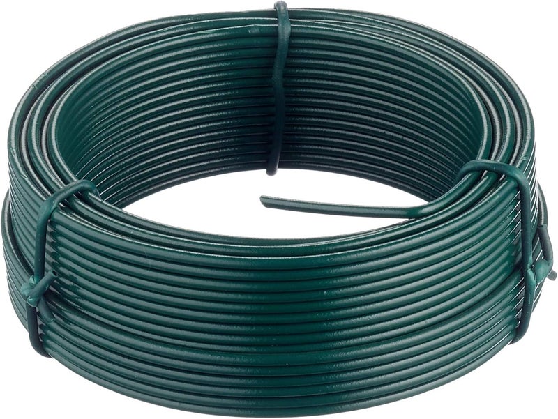 WIRE GREEN PLASTIC COATED 2.0mm x 1.4 x 20 Metre - Image 1
