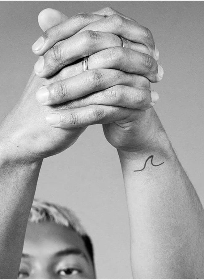 inkbox - Inkbox Temporary Tattoos, Semi-Permanent Tattoo, One Premium Easy Long Lasting, Water-Resistant Temp Tattoo with For Now Ink - Lasts 1-2 Weeks, Nami, 2 x 2 in - Image 1
