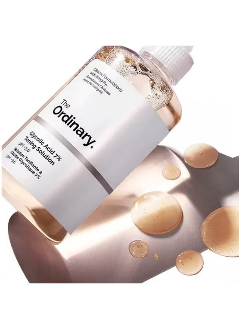 The Organic Glycolic Acid 7 Percent Toning Solution Clear 240ml‏