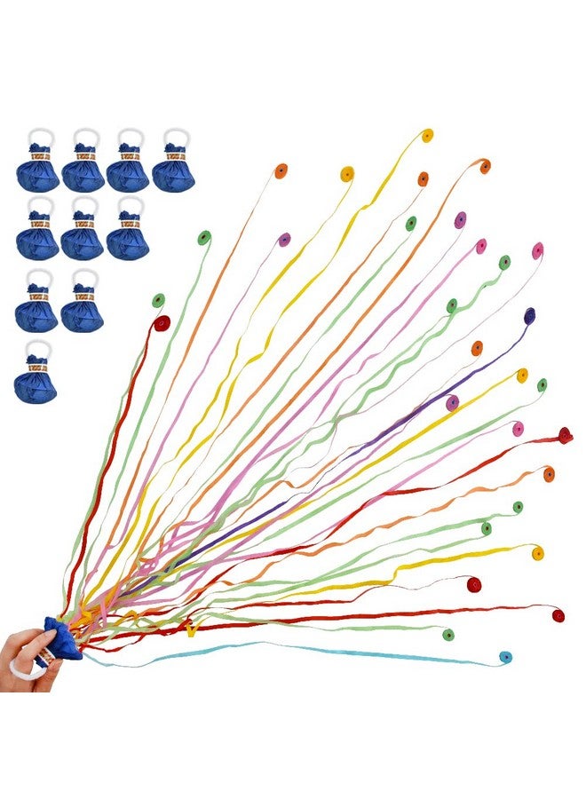 BEISHIDA Streamers Popper Hand Throw Streamers No Mess Confetti for St.Patrick's Easter Celebration Birthday Propose Engagement Wedding Graduation Party Favors (Multi Color) - Image 1