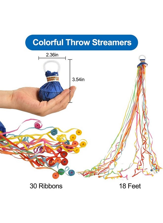 BEISHIDA Streamers Popper Hand Throw Streamers No Mess Confetti for St.Patrick's Easter Celebration Birthday Propose Engagement Wedding Graduation Party Favors (Multi Color) - Image 2