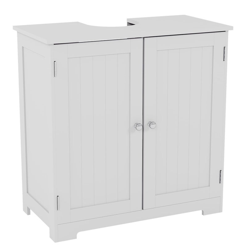 Bath Vida Priano Under Sink Bathroom Cabinet Floor Standing Storage Cupboard Basin Unit White