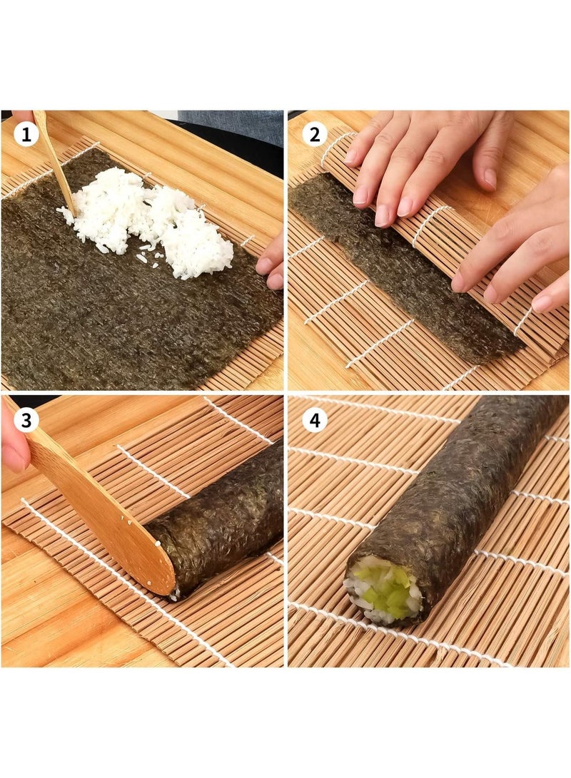 Sushi Making Kit Set, 9 PCS Beginner Sushi Kit Including 2 Sushi Roller, 5 Pairs of Chopsticks,1 Paddle,1 Spreader, The Perfect Gift Set for Sushi Lovers - Image 5