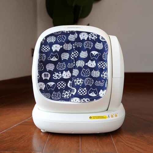 Senzz Curtain for Self Cleaning Cat Litter Box Reduces Cat Litter Bounce Stops Odors from The Litter Box Self Cleaning LargeDiameter Trays Also SuitableBluecat - Image 3