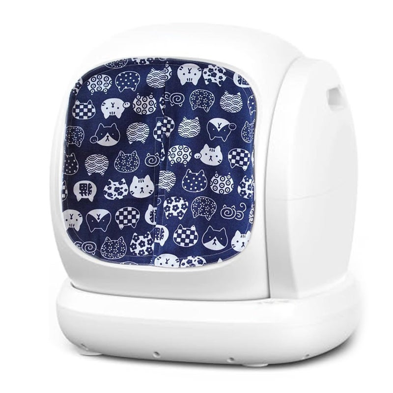 Senzz Curtain for Self Cleaning Cat Litter Box Reduces Cat Litter Bounce Stops Odors from The Litter Box Self Cleaning LargeDiameter Trays Also SuitableBluecat - Image 2