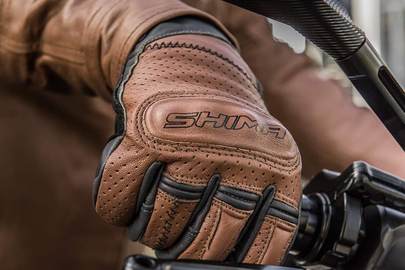SHIMA CALIBER Motorbike Gloves for Men - Leather Summer Biker Armoured Protectors - Image 3