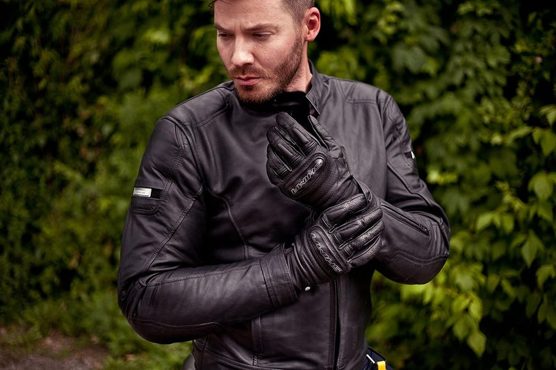 SHIMA CALIBER Motorbike Gloves for Men - Leather Summer Biker Armoured Protectors - Image 4