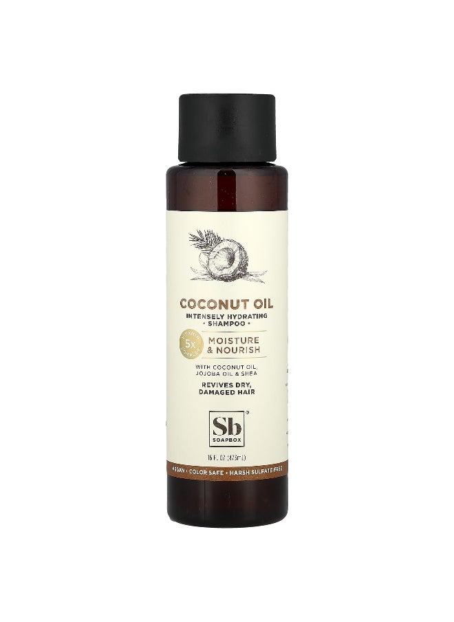 Soapbox Soapbox, Coconut Oil Shampoo, Moisture & Nourish, Dry, Damaged Hair, 16 fl oz (473 ml)  - Image 1