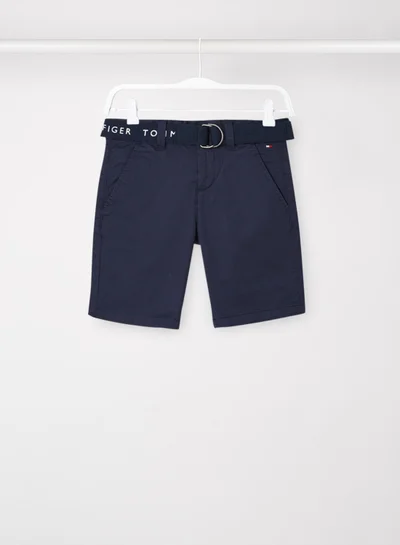 TOMMY HILFIGER Boys Essential Belted Chino Shorts