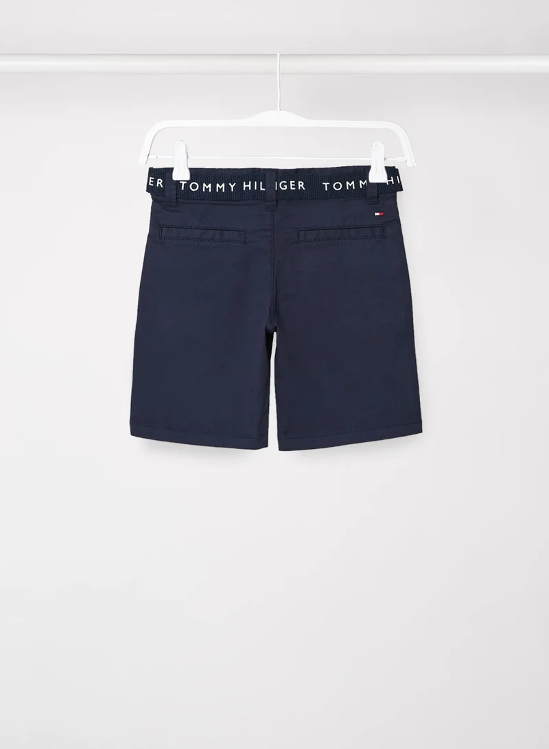 TOMMY HILFIGER Boys Essential Belted Chino Shorts