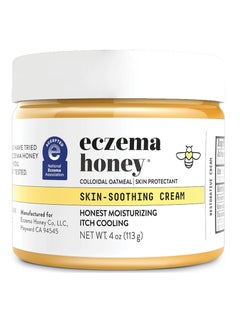 ECZEMA HONEY Original Skin-Soothing Cream - Organic Hand & Body Eczema Relief - Natural Honey Lotion for Dry, Itchy, & Irritable Skin (4 Oz)
