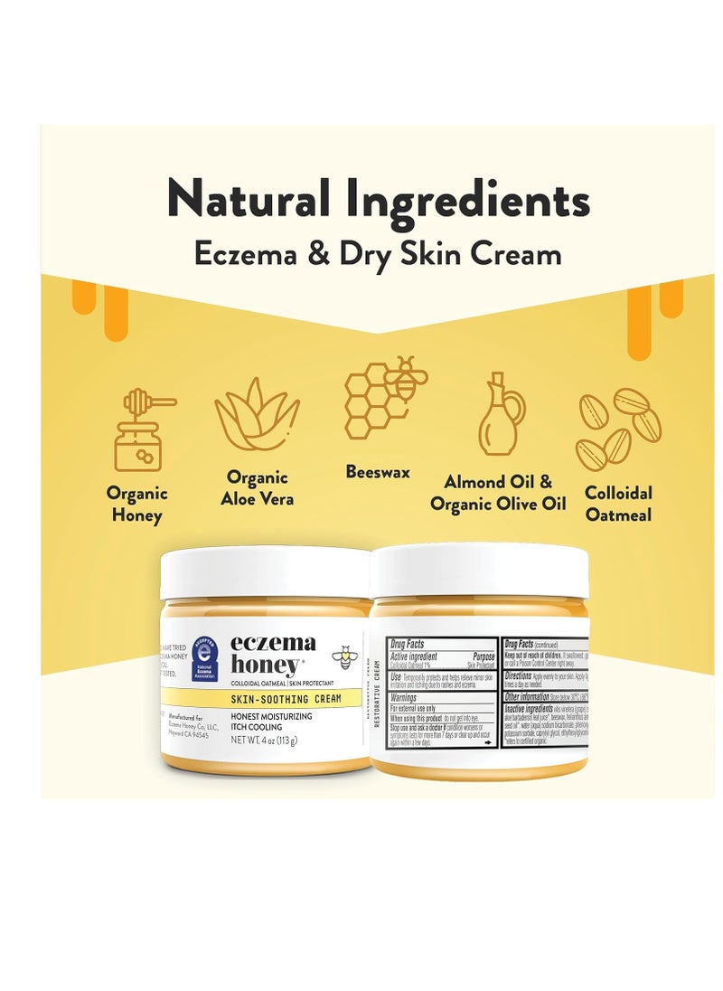 ECZEMA HONEY - ECZEMA HONEY Original Skin-Soothing Cream - Organic Hand & Body Eczema Relief - Natural Honey Lotion for Dry, Itchy, & Irritable Skin (4 Oz) - Image 1