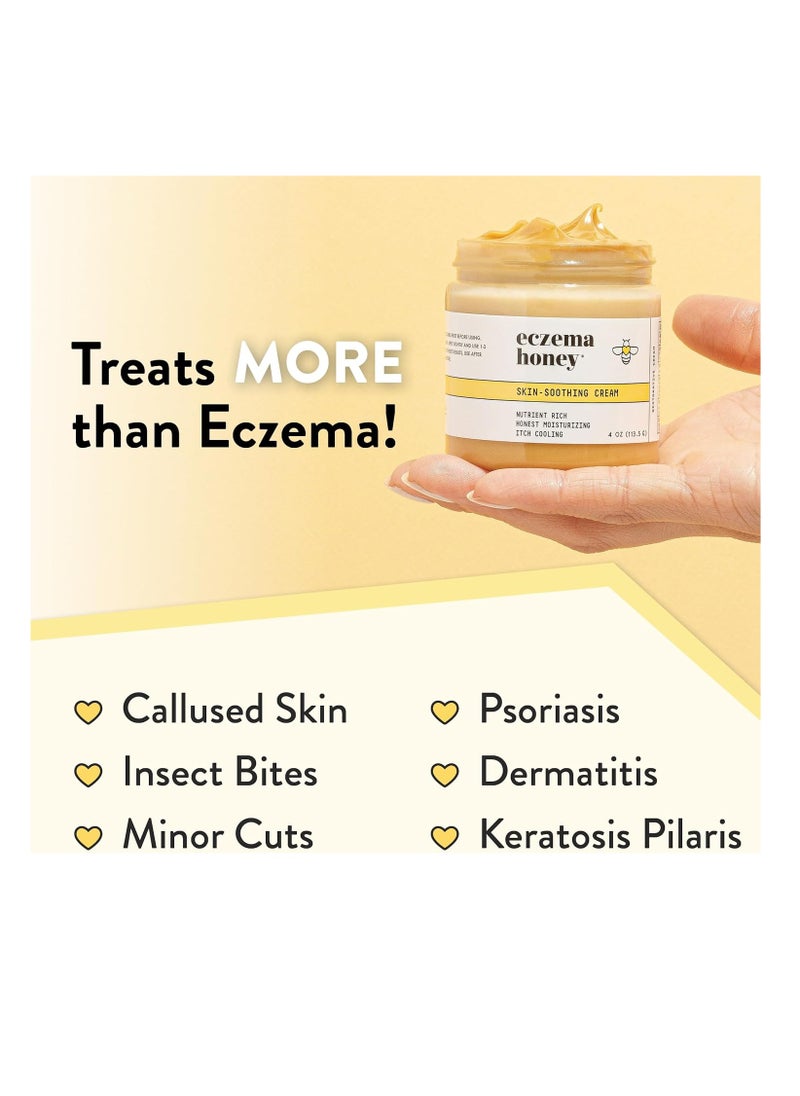 ECZEMA HONEY - ECZEMA HONEY Original Skin-Soothing Cream - Organic Hand & Body Eczema Relief - Natural Honey Lotion for Dry, Itchy, & Irritable Skin (4 Oz) - Image 1