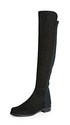 Stuart Weitzman Women's 5050 Stretch Suede Boots, Black, 11 Medium US - Image 1