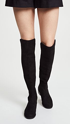 Stuart Weitzman Women's 5050 Stretch Suede Boots, Black, 11 Medium US - Image 3