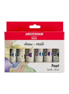 AMSTERDAM Acrylic Standard Series Paint Set 6X20Ml Pearl  - Image 1