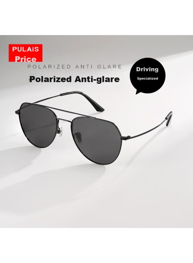 Pulais Sungl For Men, Aviator Polarized Sungl, Safe Driving, Toad-eye Gl, Uv Protection - Image 1