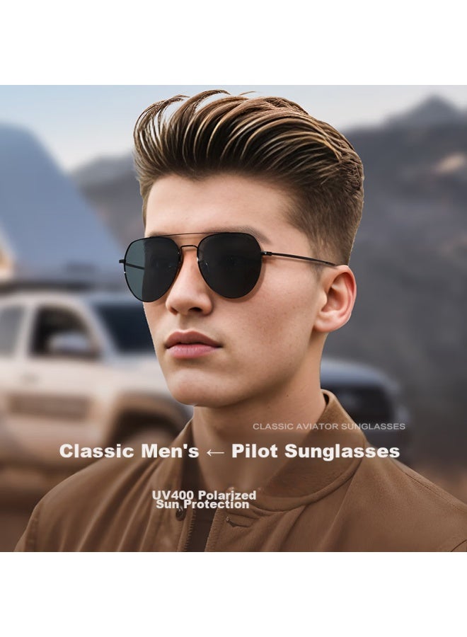 Pulais Sungl For Men, Aviator Polarized Sungl, Safe Driving, Toad-eye Gl, Uv Protection - Image 2