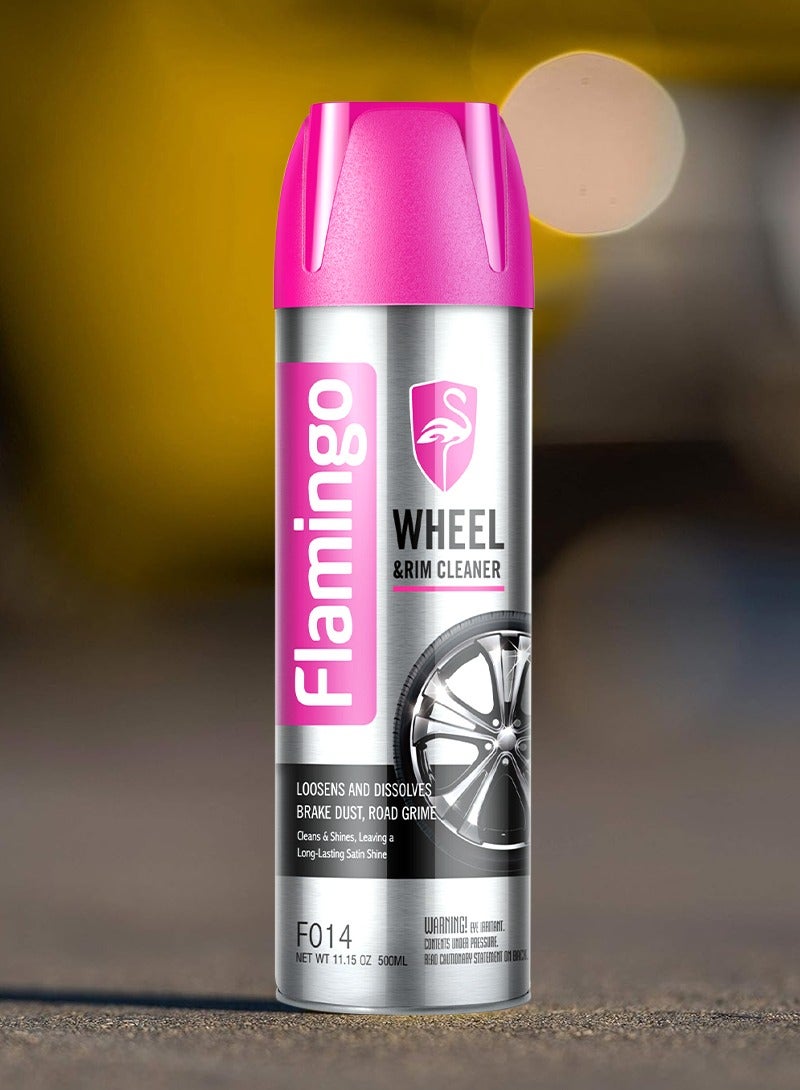 Flamingo Wheel and Rim Cleaner Spray - Effective for Brake Dust and Road Grime Removal - Image 1