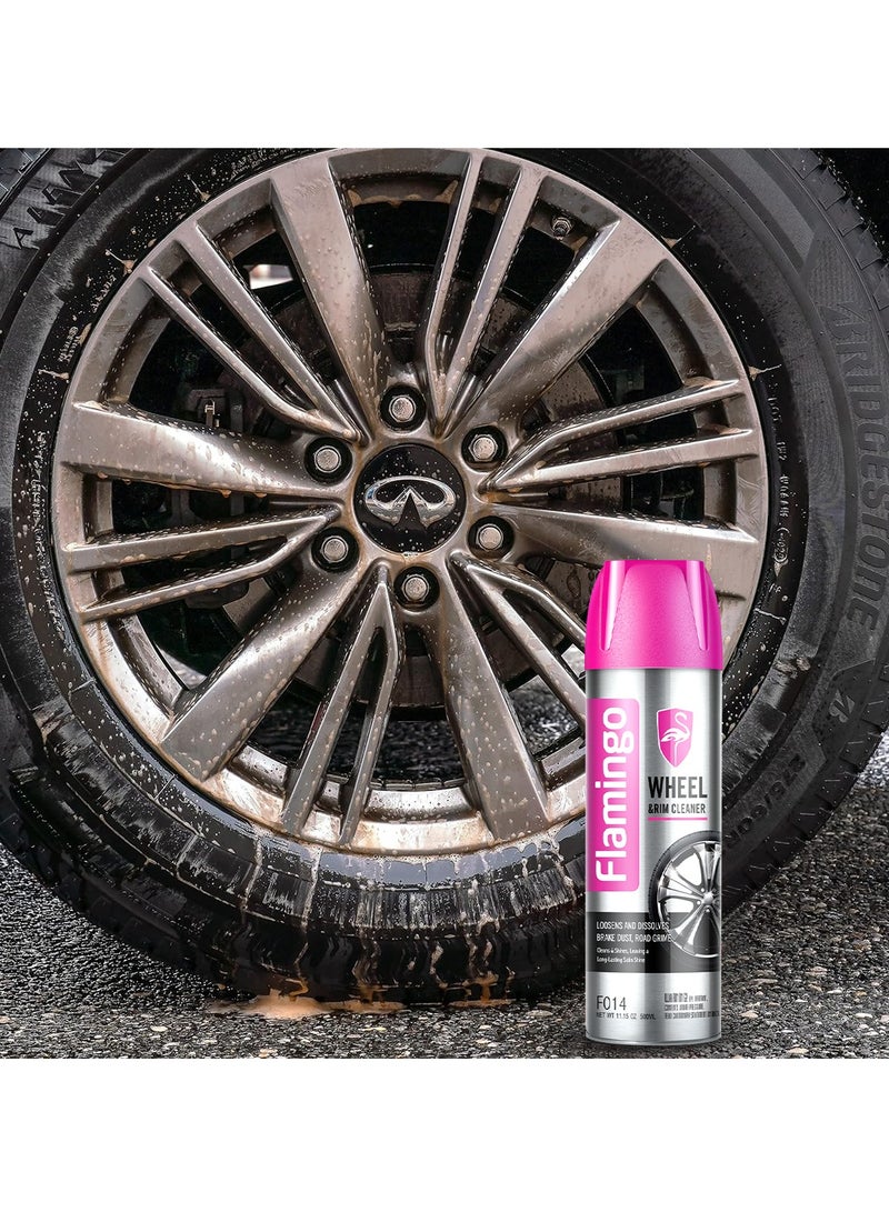 Flamingo Wheel and Rim Cleaner Spray - Effective for Brake Dust and Road Grime Removal - Image 5
