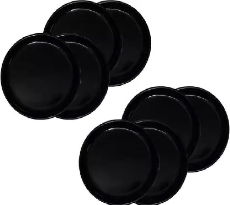 Everbuy® Set of 12 Unbreakable Plates,Microwave Safe, BPA Free Round Full Dinner Plates for Uses in Home Kitchen, Hotel & Restaurant (28 cm) - Image 1