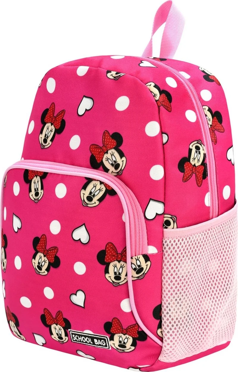 اسبويك New Season Mini Mouse Patterned Water Bottle Pocket Girl Kindergarten Nursery Backpack