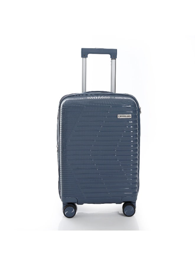 Crossland Cabin Size Trolley Luggage,USB Charging / Type C Ports, Expandable Zipper With TSA Lock-20 Inch - Image 1
