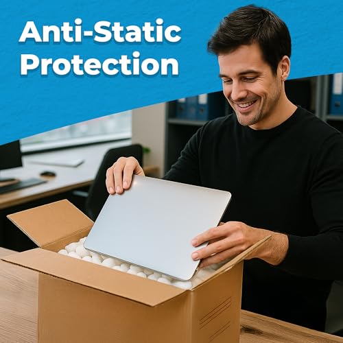 MagicWater Supply MagicWater Packing Peanuts for Shipping - 1 Cu Ft - Bio Tube Recycled Compostable & Biodegradable Void Filler - Cushion for Shipping Packaging - Dust-Free & Abrasion Resistant - Non Styrofoam - Image 4