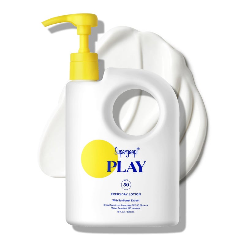 Supergoop! PLAY Everyday Lotion SPF 50 - Broad Spectrum Body & Face Sunscreen - Great for Active Days - Fast Absorbing, Water & Sweat Resistant - 18 fl oz - Image 1