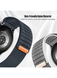 erorex Compatible With Samsung Galaxy Watch 7 6 5 4 Fe Band 40Mm 44Mm Galaxy Watch 6 4 Classic Galaxy Watch 5 Pro Sport Strap Vivoactive 5 3 Venu 2 Plus Loop 20Mm Nylon Strap Women Men Dark Blue  - Image 4