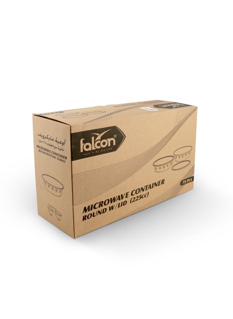 Falconpack - Disposable Rectangle  Microwave Container with Lid Lunch Box-Storage-Take Away 1000cc Clear - Image 1