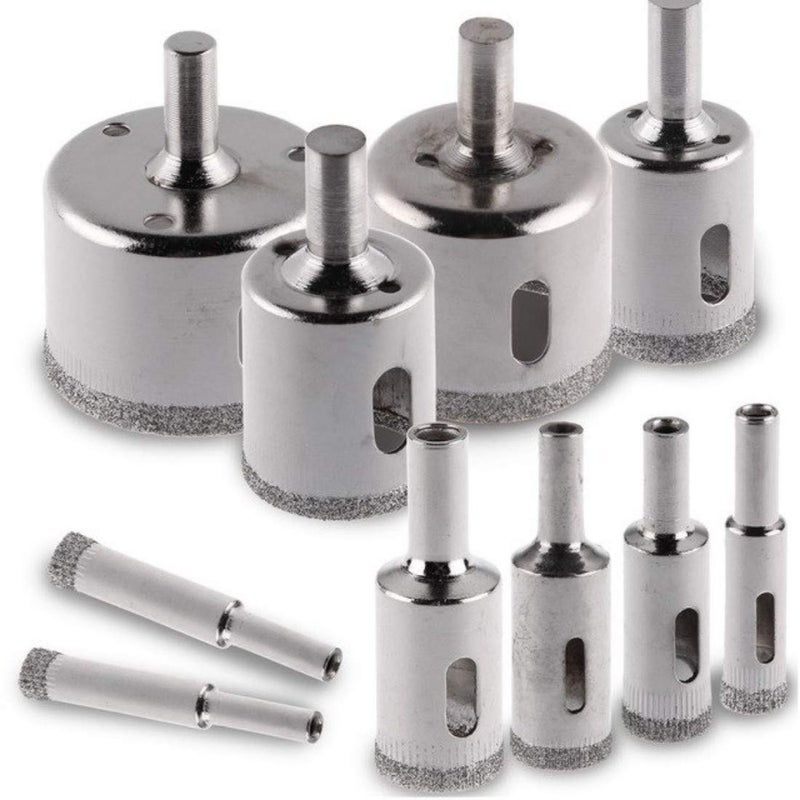 DIY Crafts DIY Crafts Pattern No 2 10 Pcs Set Diamond Drill Bit Set Glass Tile Marble and Ceramic Hollow Core Extractor Remover Tool Set for Glass Ceramics Por Pattern No 2 10 Pcs Set  - Image 5
